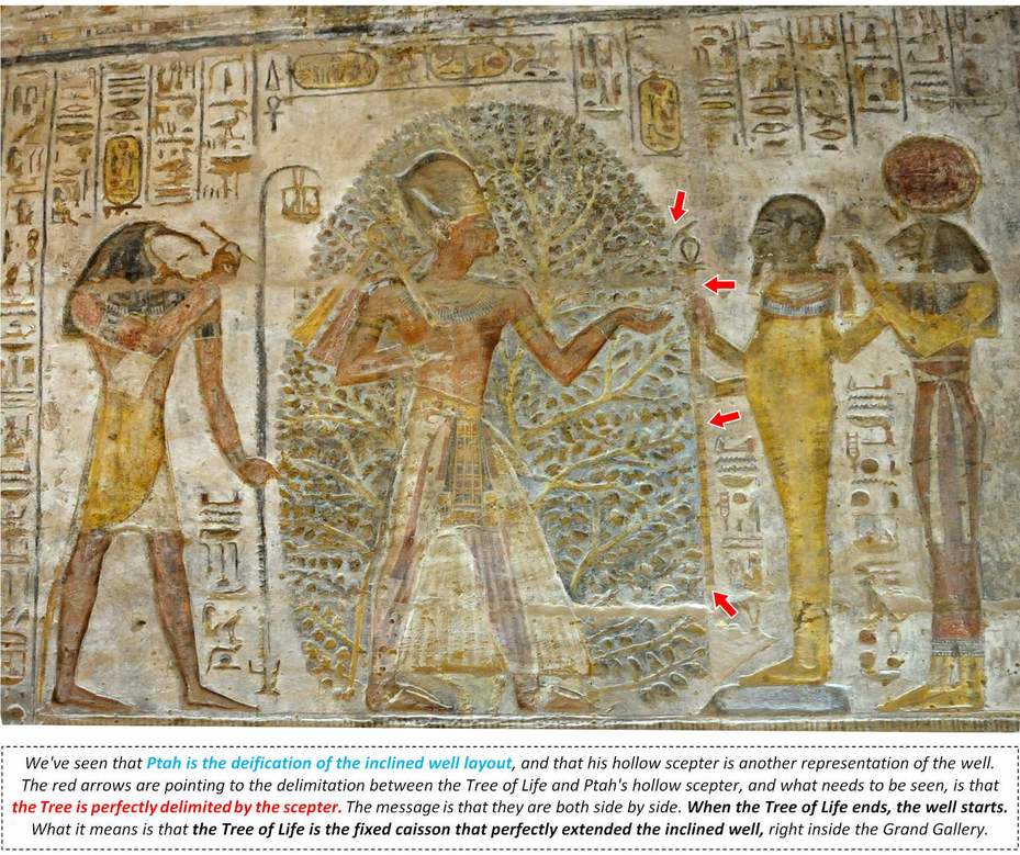 Ramesses II in The Ished Tree of Life Temple Rock Kerr Ancient Egyptian God Ptah Tefnut God Goddess